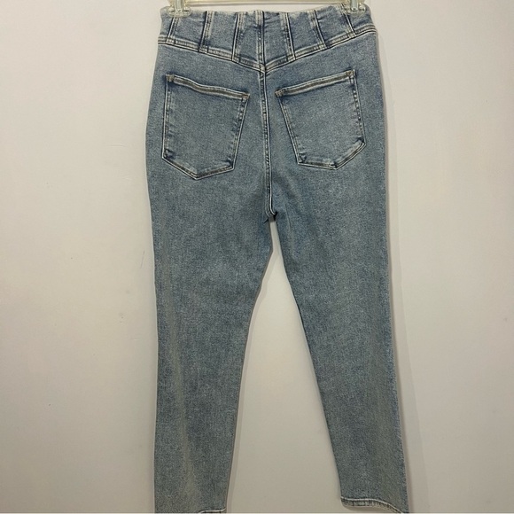 Good American Denim Slim Straight Mega Compression Jeans Curvy Girl Country Sexy - Picture 9 of 15